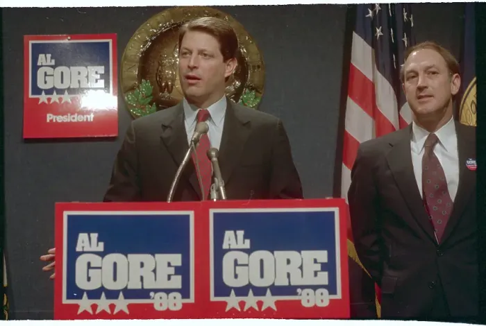 Framed Print : Al Gore Speaking at National Press Club