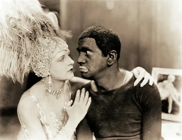 Framed Print : Al Jolson and May McAvoy in Movie Still