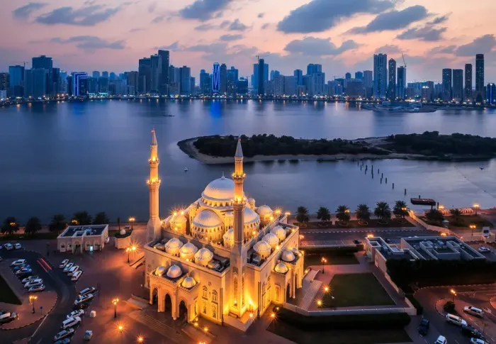 Framed Print : Al Noor mosque in Sharjah Framed Print : Al Noor mosque in Sharjah