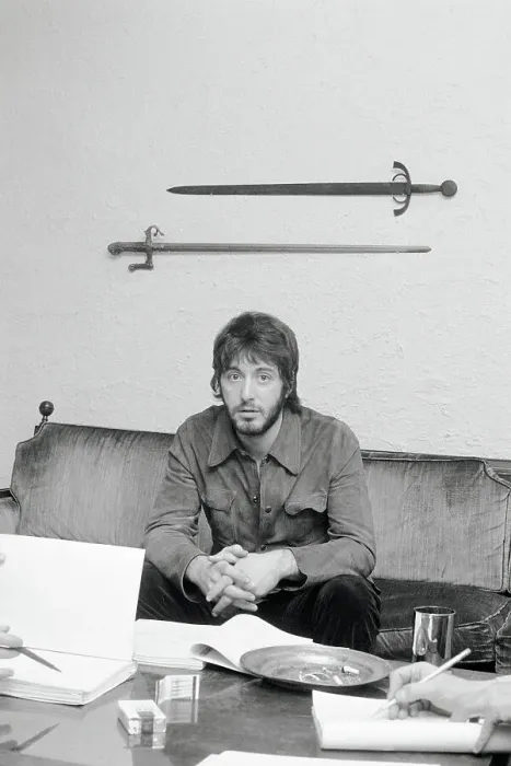 Framed Print : Al Pacino Relaxing on a Couch