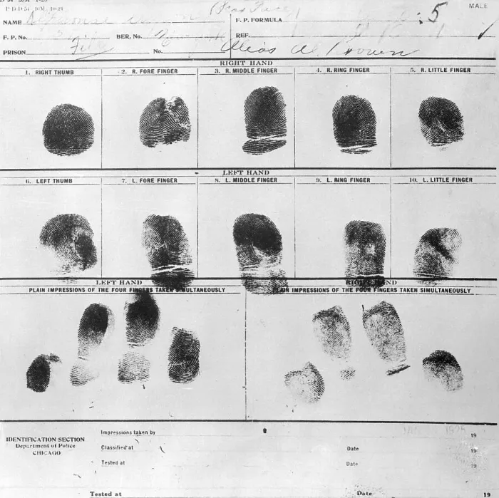 Framed Print : Al Scarface Capone's Fingerprints Framed Print : Al Scarface Capone's Fingerprints