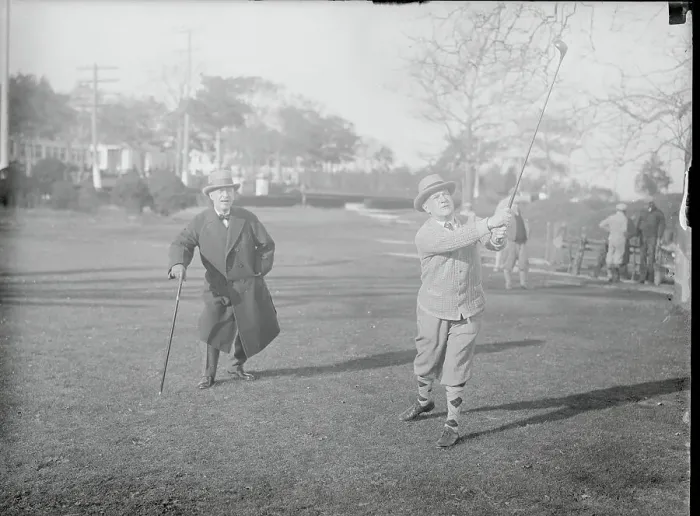 Framed Print : Al Smith and Robert Wagner Golfing