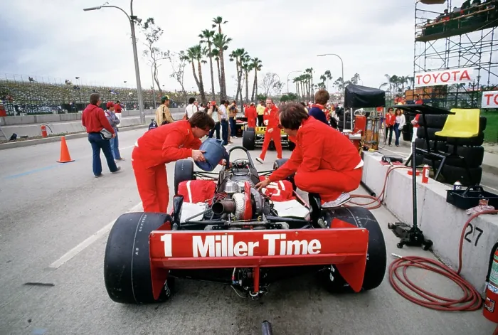 Framed Print : Al Unser Sr racecar at Long Beach Grand Prix race 1984 Framed Print : Al Unser Sr racecar at Long Beach Grand Prix race 1984