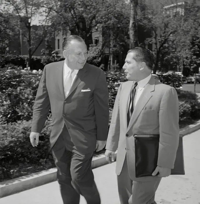 Framed Print : Al Whitehouse and James Hoffa Framed Print : Al Whitehouse and James Hoffa