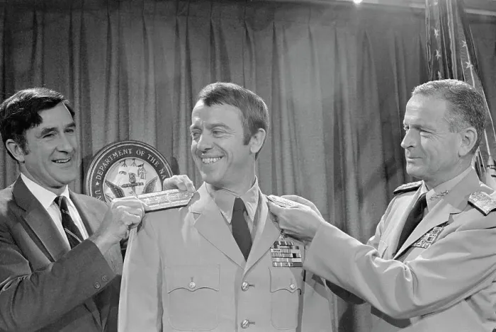 Framed Print : Alan B. Shepard Being Awarded Rank of Admiral Framed Print : Alan B. Shepard Being Awarded Rank of Admiral
