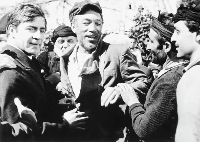 Framed Print : Alan Bates and Anthony Quinn in Zorba The Greek Framed Print : Alan Bates and Anthony Quinn in Zorba The Greek