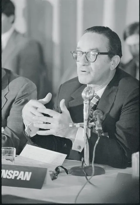 Framed Print : Alan Greenspan Addressing Representatives Framed Print : Alan Greenspan Addressing Representatives