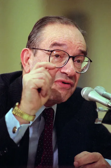 Framed Print : Alan Greenspan Testifying Framed Print : Alan Greenspan Testifying