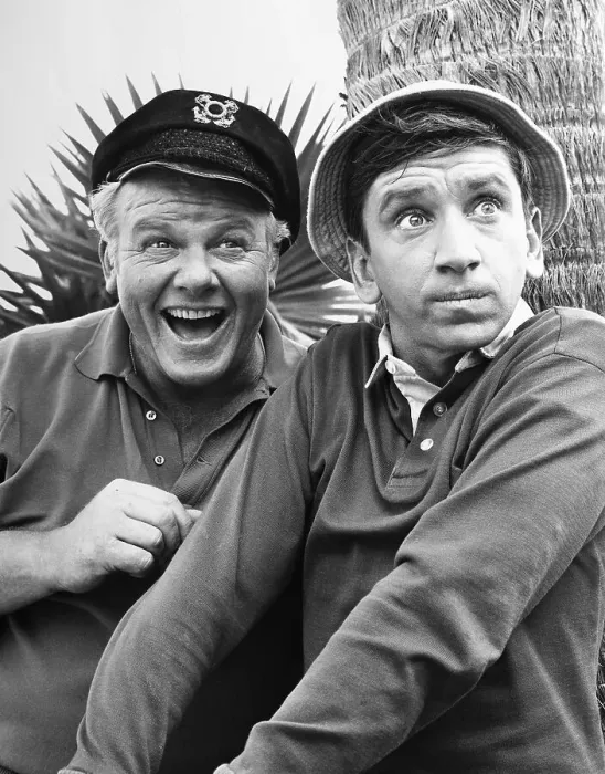 : Alan Hale and Bob Denver in Gilligan's Island : Alan Hale and Bob Denver in Gilligan's Island