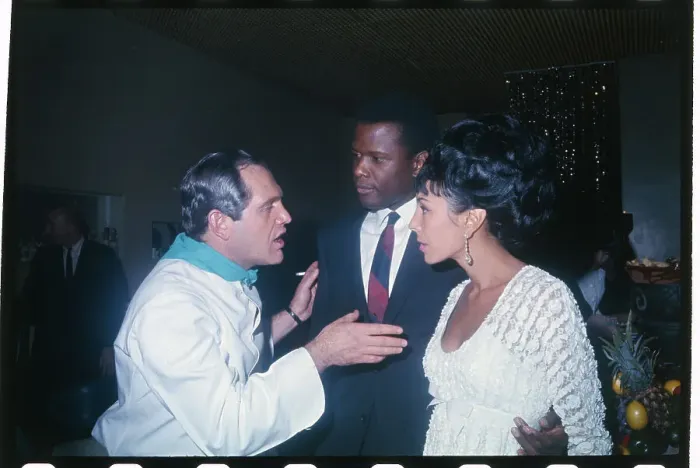 Framed Print : Alan King Talking to Sidney Poitier and Julie Belafonte Framed Print : Alan King Talking to Sidney Poitier and Julie Belafonte