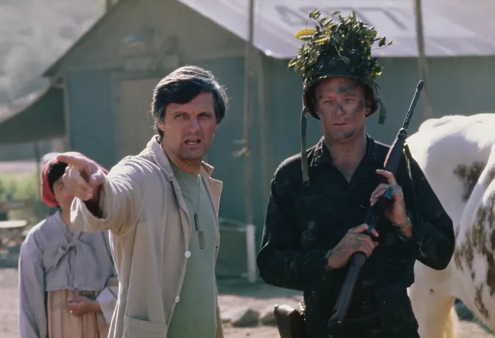 Framed Print : Alan And Larry - M*A*S*H Production
