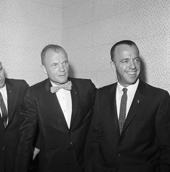 Framed Print : Alan Shepard and John Glenn Framed Print : Alan Shepard and John Glenn