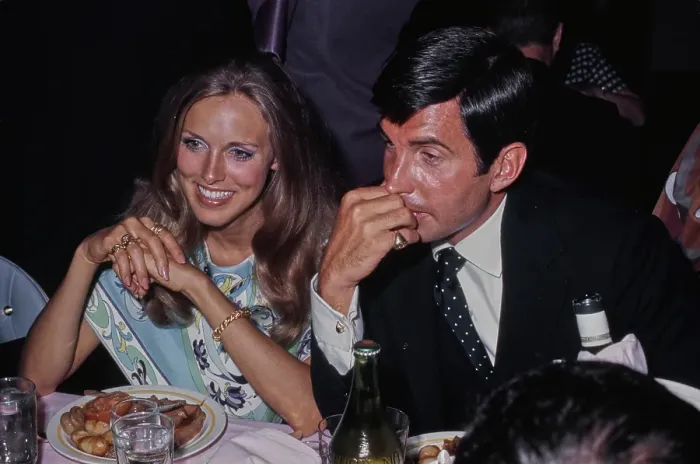Framed Print : Alana Collins & George Hamilton