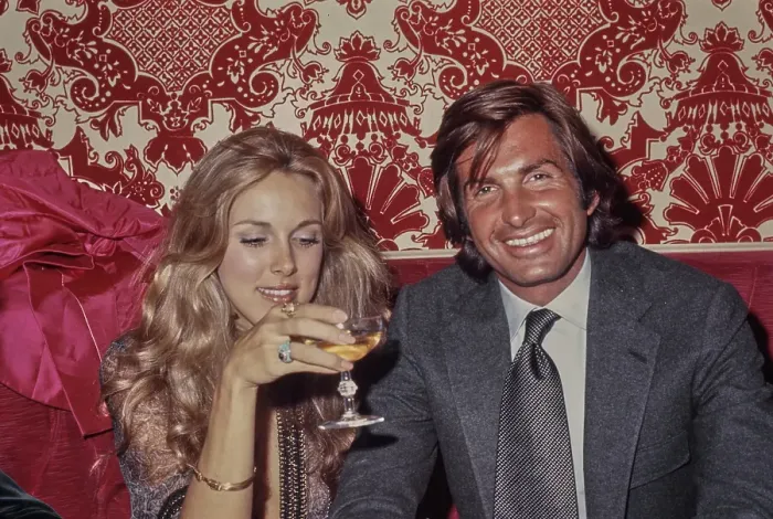 Framed Print : Alana Collins & George Hamilton Framed Print : Alana Collins & George Hamilton