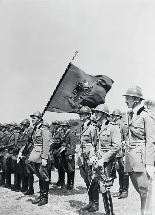 Framed Print : Albanian Troops Framed Print : Albanian Troops