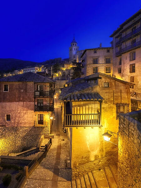 Albarracin at night, Teruel, Spain