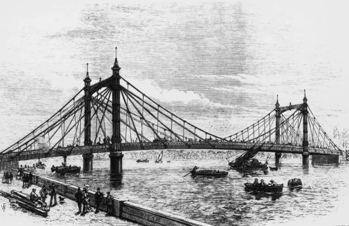 Framed Print : Albert Bridge