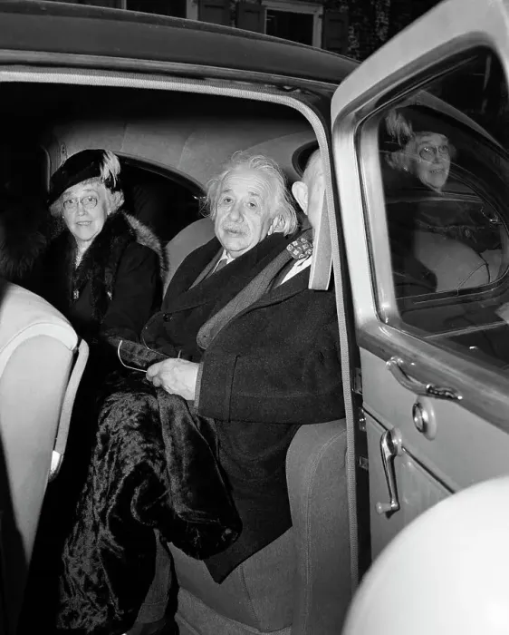 Framed Print : Albert Einstein in Car with Frank Aydelotte and Wife Framed Print : Albert Einstein in Car with Frank Aydelotte and Wife