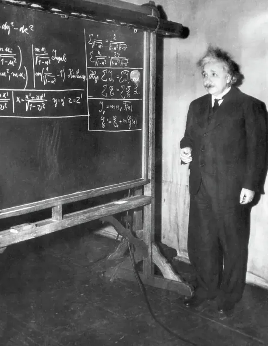 Framed Print : Albert Einstein Gives a Lecture Framed Print : Albert Einstein Gives a Lecture