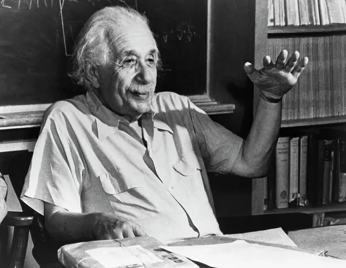Framed Print : Albert Einstein Holds an Informal Seminar Framed Print : Albert Einstein Holds an Informal Seminar
