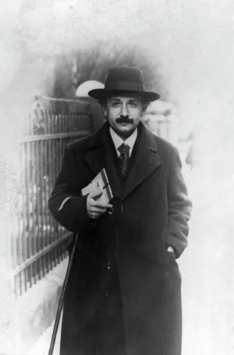 Framed Print : Albert Einstein Outside His Laboratory