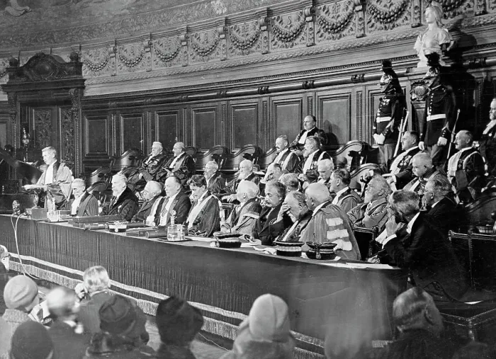 Framed Print : Albert Einstein and Peers in Conference Framed Print : Albert Einstein and Peers in Conference