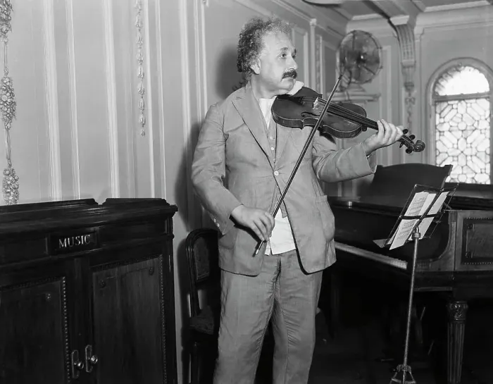 Framed Print : Albert Einstein Playing Violin Framed Print : Albert Einstein Playing Violin