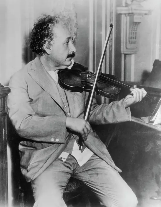 Framed Print : Albert Einstein Playing Violin