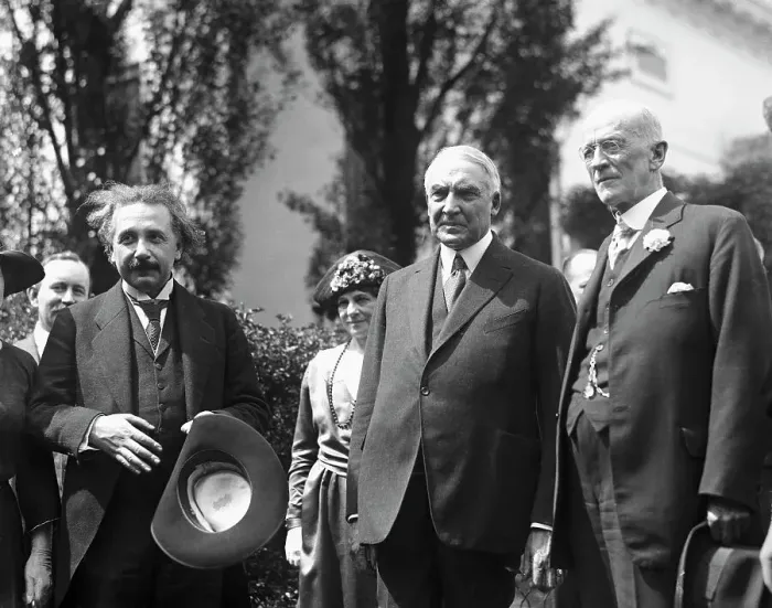 Framed Print : Albert Einstein With President Harding Framed Print : Albert Einstein With President Harding