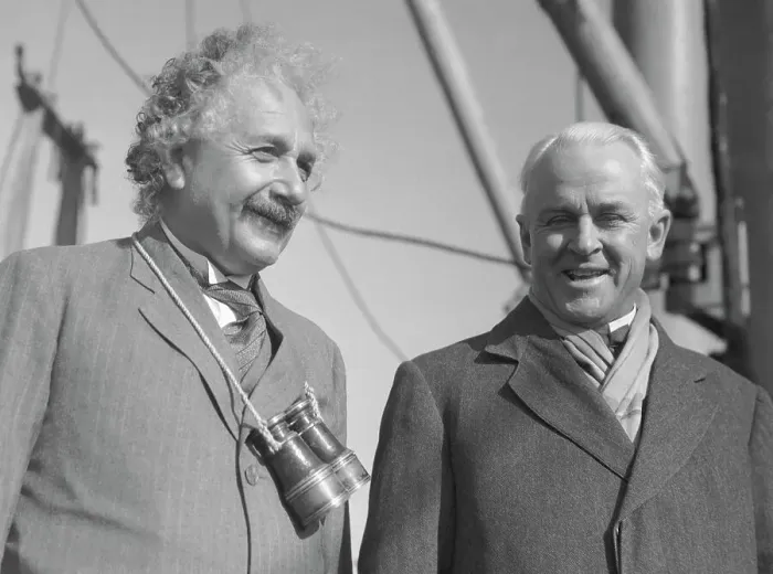 Framed Print : Albert Einstein and Robert Millikan