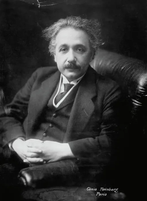 Framed Print : Albert Einstein Seated With Hands Crossed Framed Print : Albert Einstein Seated With Hands Crossed