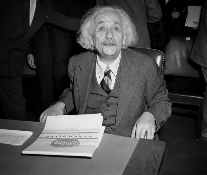 Framed Print : Albert Einstein Testifying Framed Print : Albert Einstein Testifying