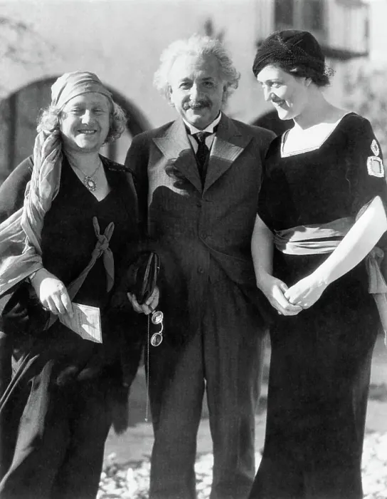 Framed Print : Albert Einstein with His Wife and Gene Dennis Framed Print : Albert Einstein with His Wife and Gene Dennis
