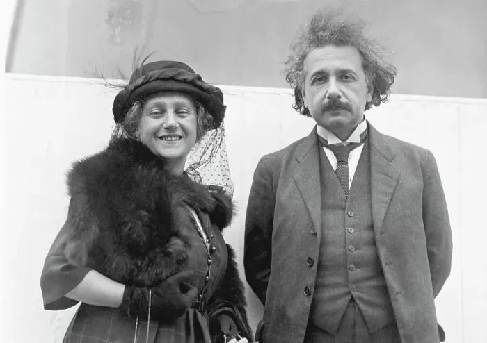 Framed Print : Albert Einstein and his Wife Sailing Home Framed Print : Albert Einstein and his Wife Sailing Home