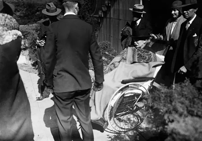 Framed Print : Albert Fall Arriving at Court Framed Print : Albert Fall Arriving at Court