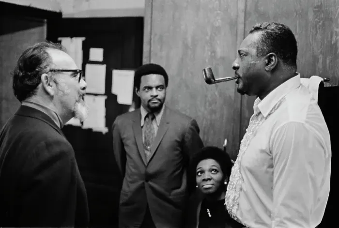 Framed Print : Albert King And Jerry Wexler Framed Print : Albert King And Jerry Wexler
