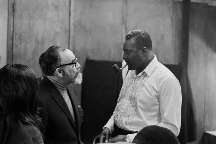 Framed Print : Albert King And Jerry Wexler Framed Print : Albert King And Jerry Wexler