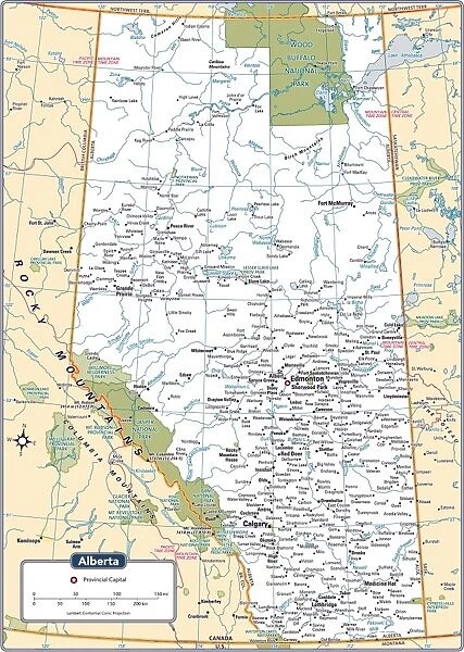 Alberta Provincial Map
