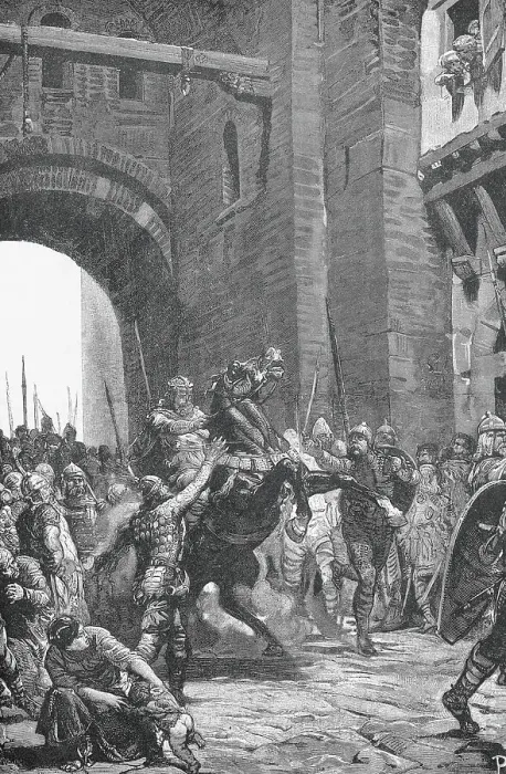 Framed Print : Alboin Besieging City of Pavia Framed Print : Alboin Besieging City of Pavia