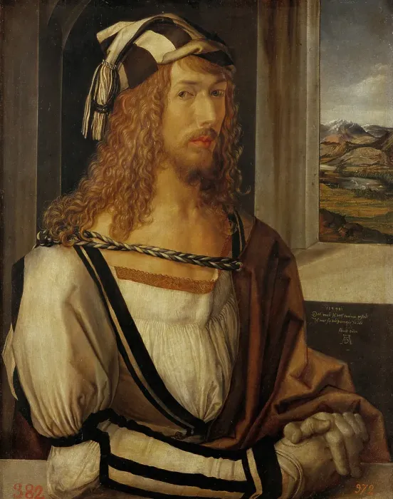 Framed Print : Albrecht Duerer, self-portrait