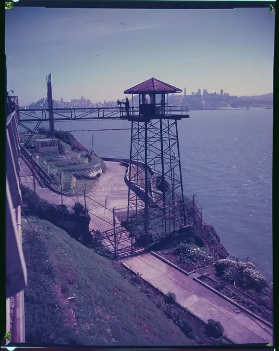 Framed Print : Alcatraz Prison from Guard Tower Framed Print : Alcatraz Prison from Guard Tower
