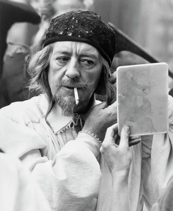 Framed Print : Alec Guinness Looking in Mirror Framed Print : Alec Guinness Looking in Mirror
