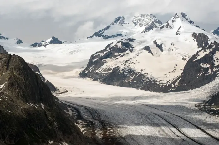 Framed Print : Aletsch Glacier