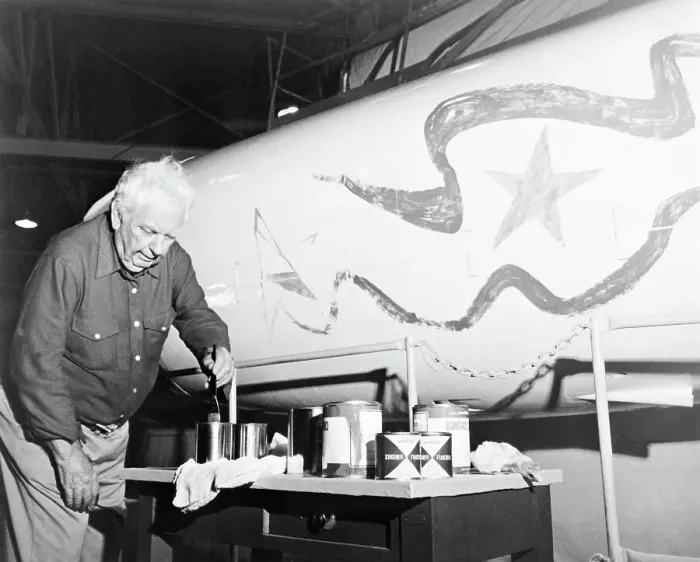 Framed Print : Alexander Calder Mixing Paint Framed Print : Alexander Calder Mixing Paint