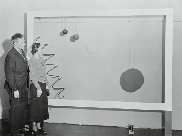 Framed Print : Alexander Calder Showing Mobile Art Forms Framed Print : Alexander Calder Showing Mobile Art Forms