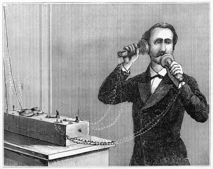Framed Print : Alexander Graham Bell engraving 1886 Framed Print : Alexander Graham Bell engraving 1886