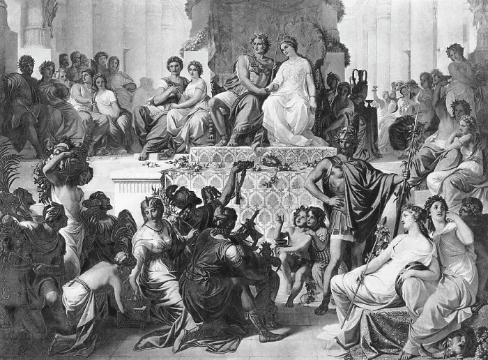 Framed Print : Alexander the Great's Marriage Feast Framed Print : Alexander the Great's Marriage Feast