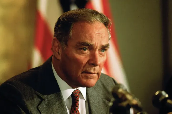 Framed Print : Alexander Haig at News Conference Framed Print : Alexander Haig at News Conference