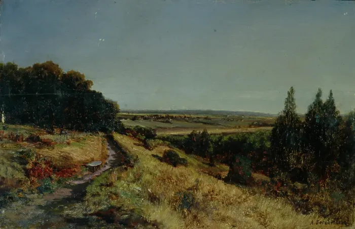 Framed Print : Alexander Radishchev's Estate Ablyazovo, 1860s. Artist: Bogolyubov, Alexei Petrovich (1824-1896) Framed Print : Alexander Radishchev's Estate Ablyazovo, 1860s. Artist: Bogolyubov, Alexei Petrovich (1824-1896)