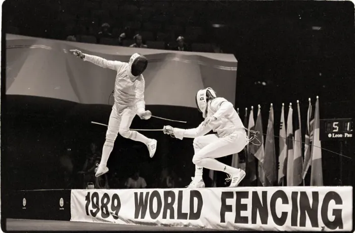 Framed Print : Alexander Romankov and Alexander Kock Fencing Framed Print : Alexander Romankov and Alexander Kock Fencing